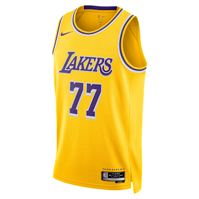 Los Angeles Lakers Icon Edition Men's Nike Dri-FIT NBA Swingman Jersey - Amarillo